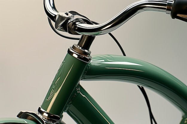 Close-up de detalhes e peças de bicicletas