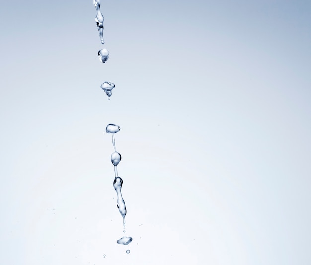 Close-up de gotas de água com espaço de cópia