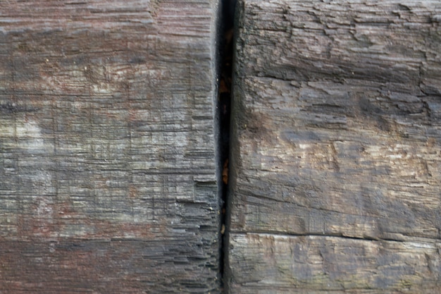 Close up de madeira madeira prancha marrom