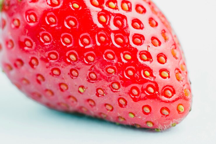Foto grátis close-up de morango delicioso