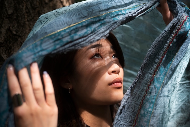 Foto grátis close up de mulher japonesa