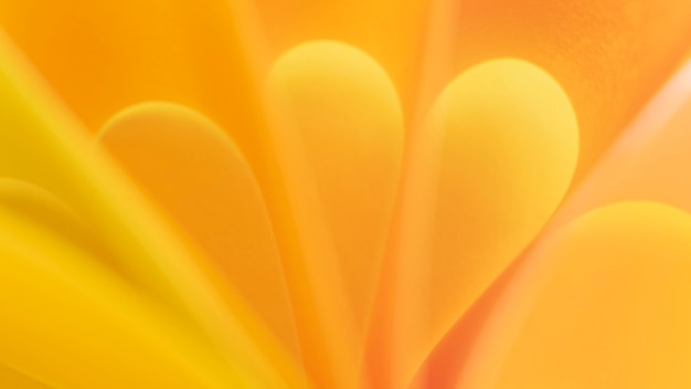 Close-up de papel curvo amarelo