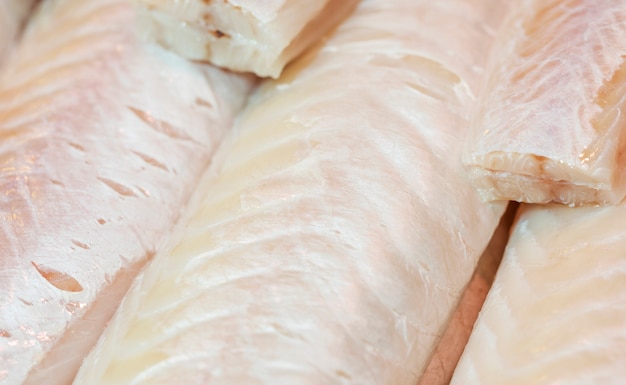 Foto grátis close-up, de, peixe fresco, carne
