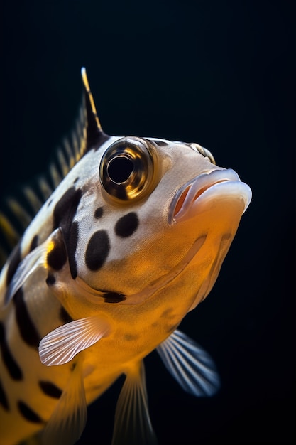 Foto grátis close-up de peixes nadando debaixo d'água