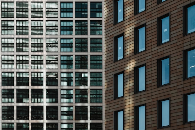 Foto grátis close-up de prédios de escritórios modernos