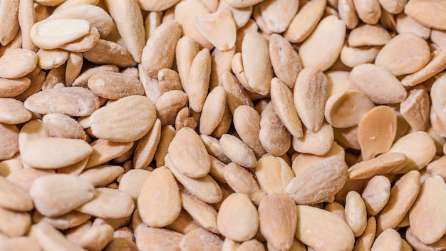 Foto grátis close-up, de, salgado, amendoins