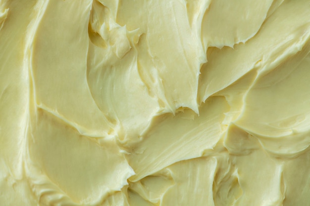 Close-up de textura de glacê amarelo