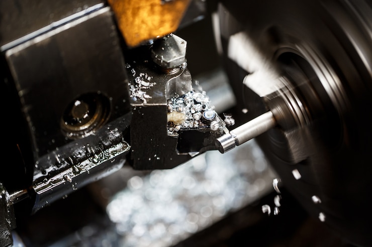 Foto grátis close-up de uma máquina de metalurgia