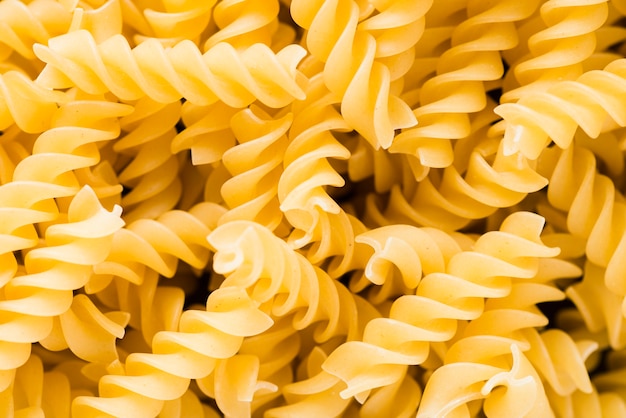 Close-up dry fusilli