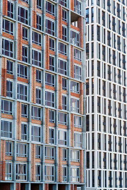 Close-up edifício em construção