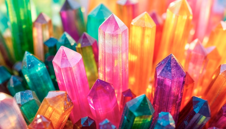 Foto grátis close-up em fundo mineral