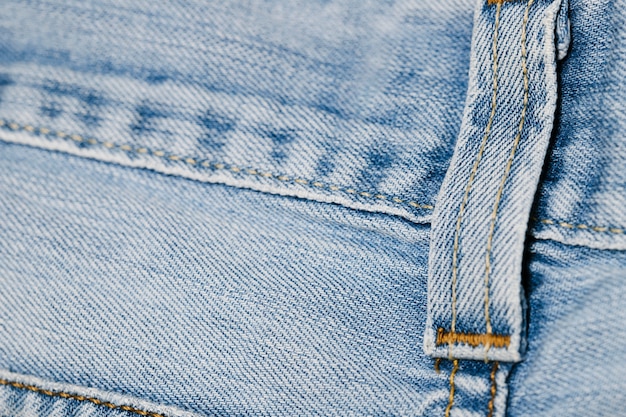 Close-up loop de cinto jeans azul