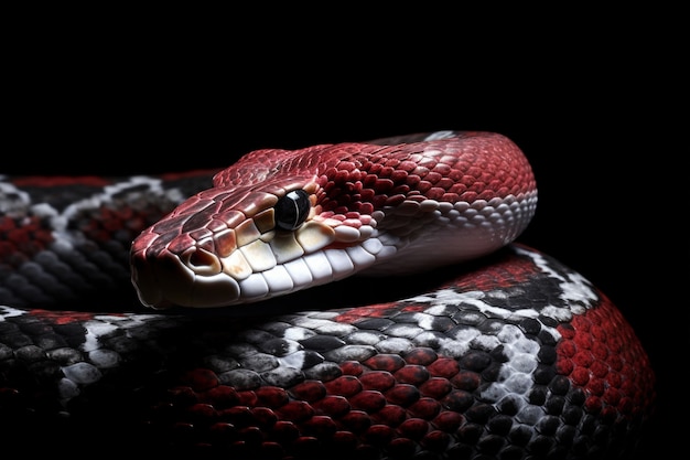 Foto grátis close-up na cobra no habitat natural