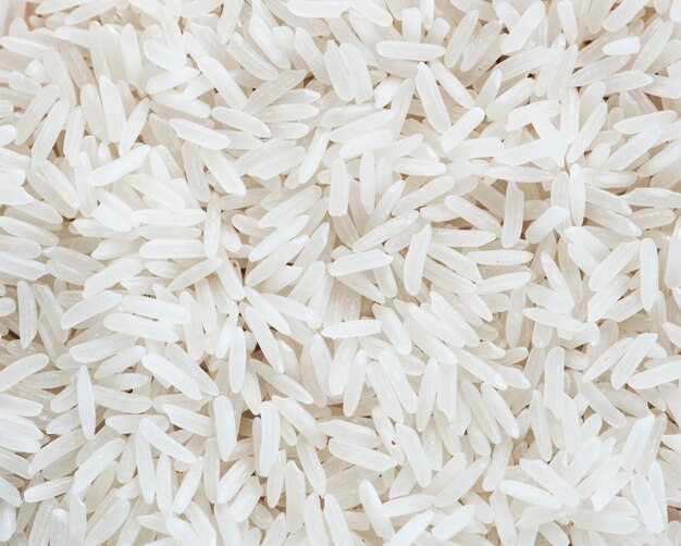 Closeup, de, arroz branco, textured