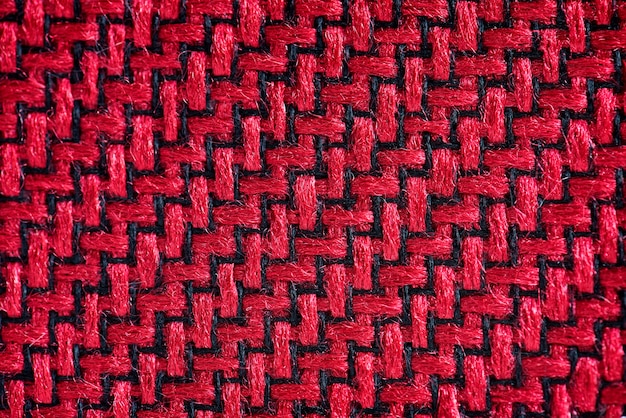 Closeup de tecido vermelho
