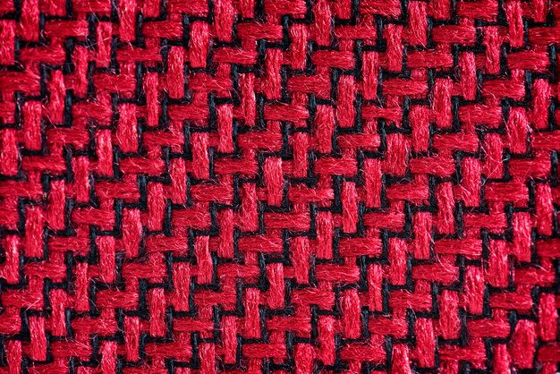 Closeup de tecido vermelho
