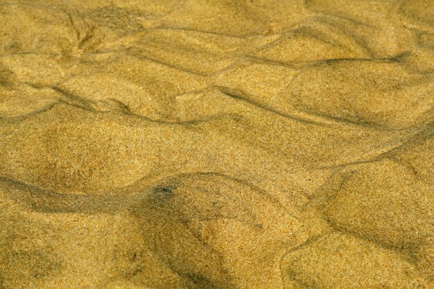 Closeup tiro de diferentes padrões feitos de areia