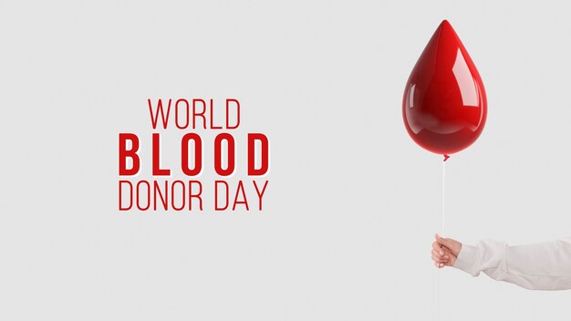 Colagem criativa do dia mundial do doador de sangue