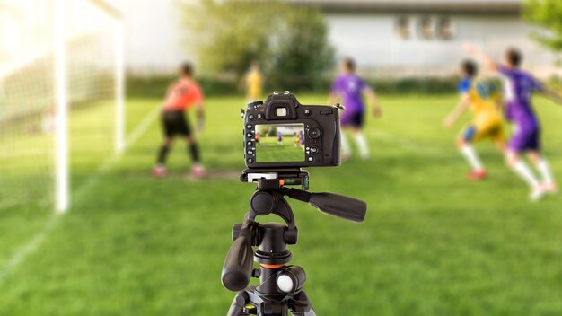 Colagem de conceito de notícias esportivas