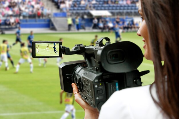 Colagem de conceito de notícias esportivas
