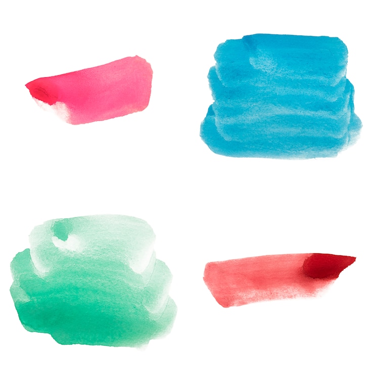 Foto grátis coleção de manchas aquarela