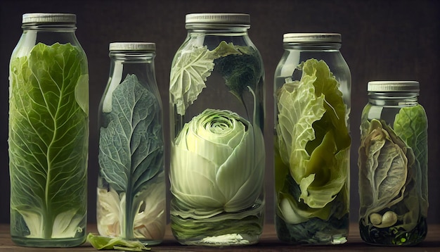 Foto grátis coleção de salada saudável ingredientes frescos e orgânicos gerados por ia