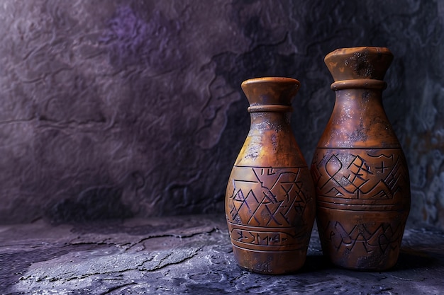 Foto grátis coleção de vasos de cerâmica antiga