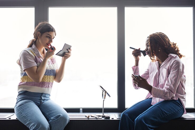 Foto grátis colegas de quarto passando tempo juntos