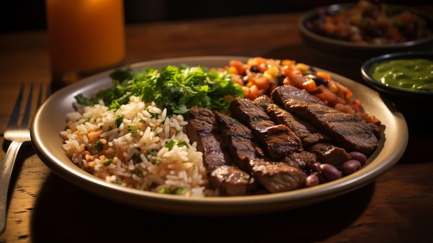 Foto grátis comida deliciosa na mesa