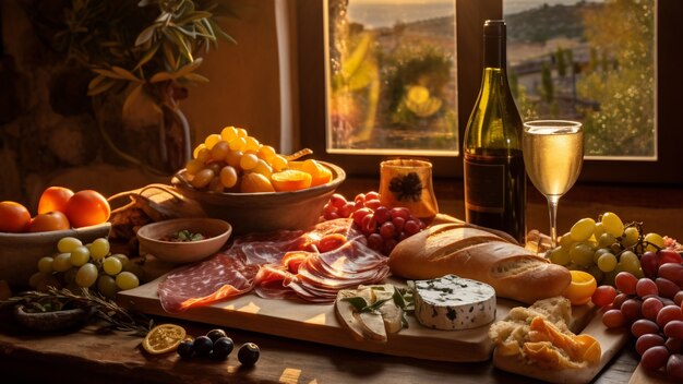 Comida deliciosa na mesa