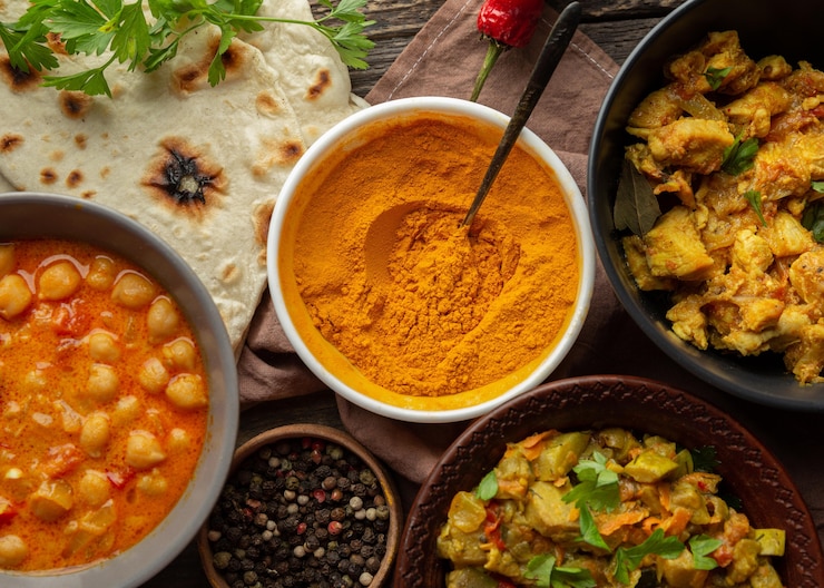 Foto grátis comida indiana deliciosa