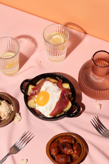 Foto grátis comida para comemorar o dia mundial das tapas