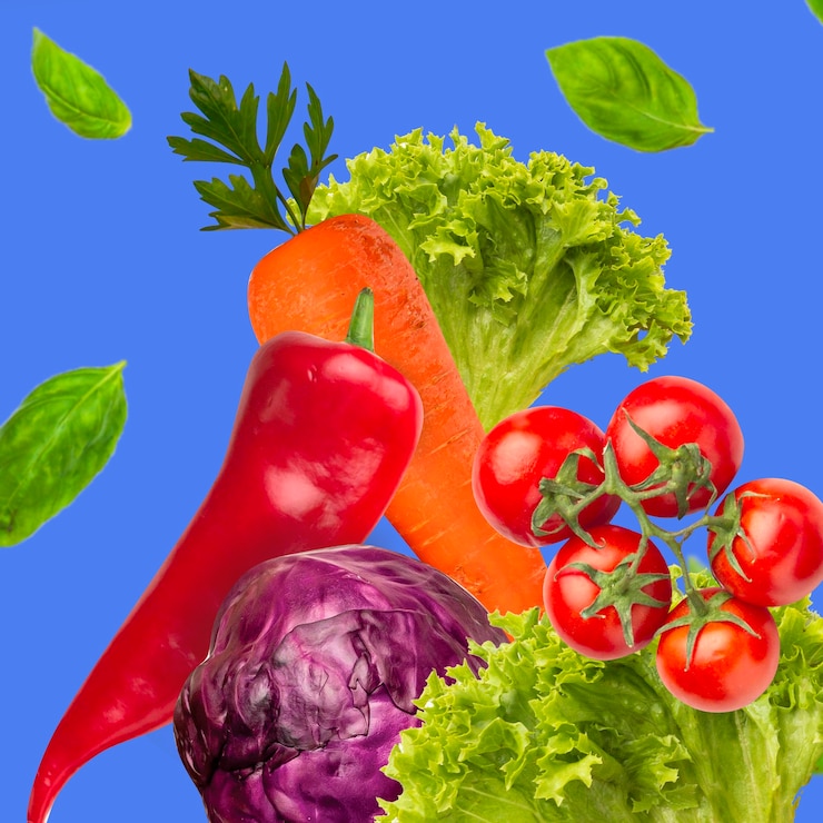 Foto grátis composição criativa com textura de frutas e cores vibrantes