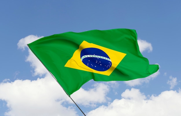 Foto grátis composição da bandeira brasileira