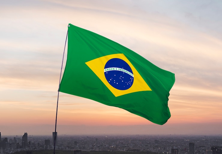 Foto grátis composição da bandeira brasileira