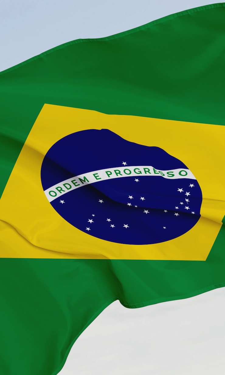 Foto grátis composição da bandeira brasileira