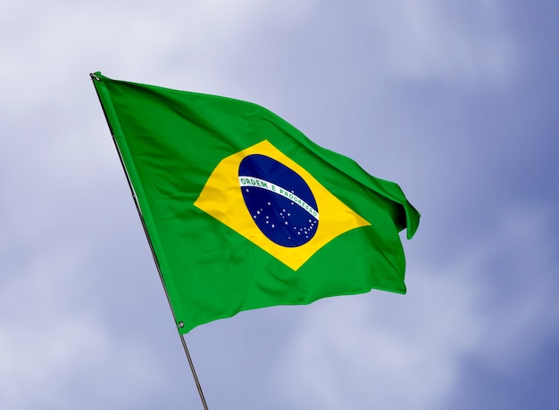 Foto grátis composição da bandeira brasileira