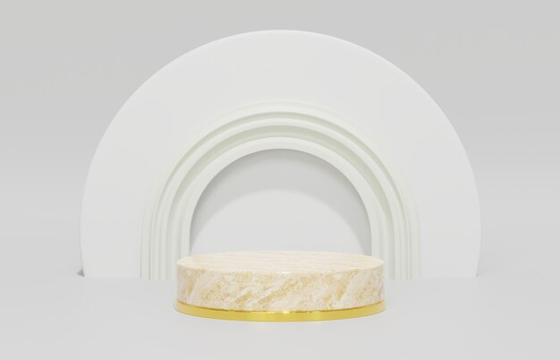 Composição de cena minimalista para apresentação do produto