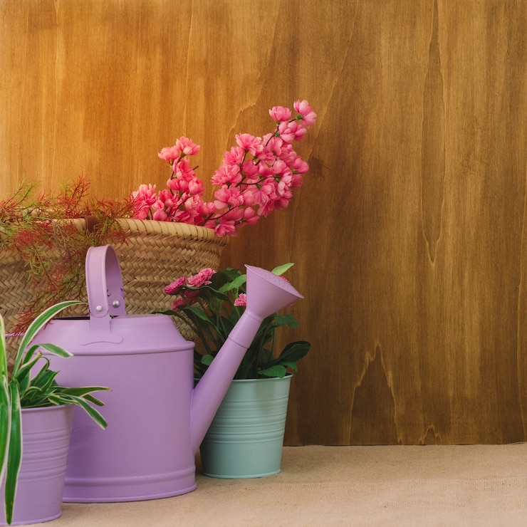 Foto grátis composição de flores com algumas plantas