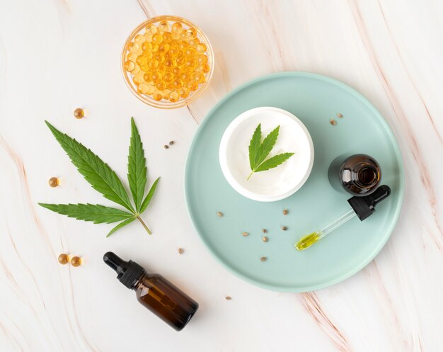 Composição de produtos de cannabis em ambientes fechados