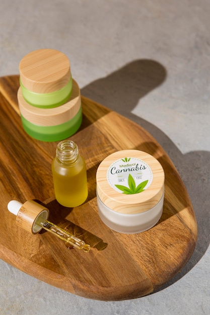 Composição do conta-gotas de óleo cbd natural