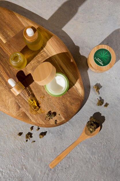 Composição do conta-gotas de óleo cbd natural