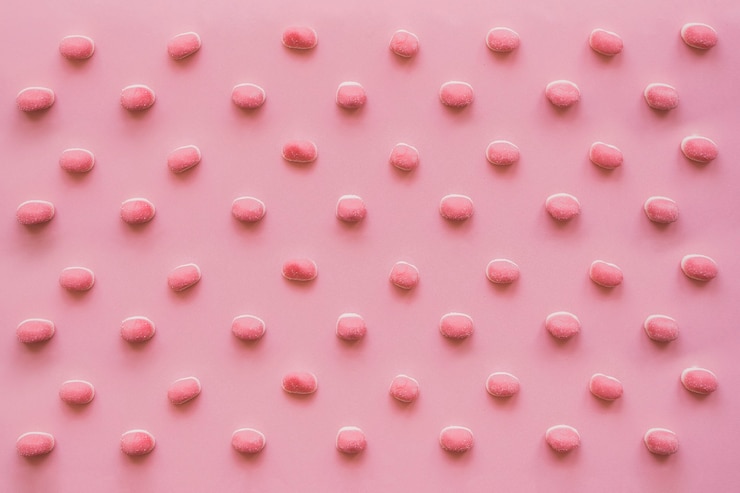 Foto grátis composição doce com doces