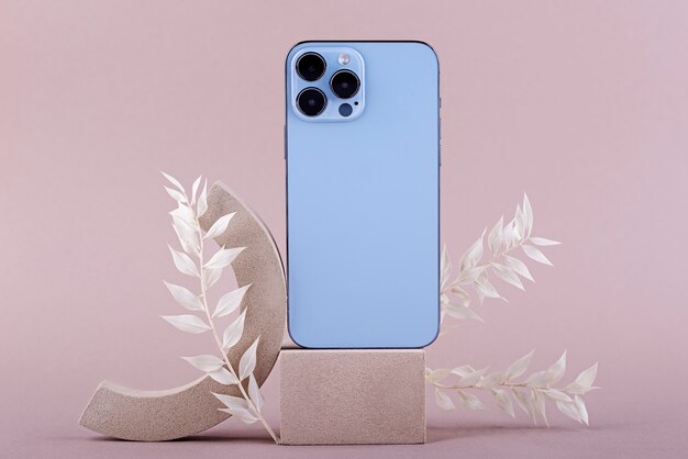 Composição elegante de smartphone