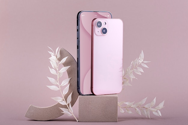 Composição elegante de smartphone