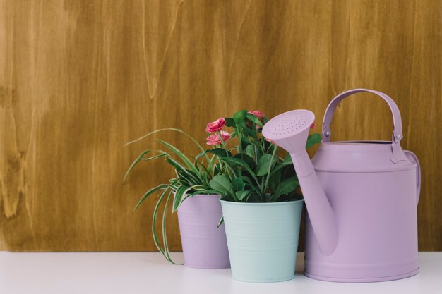 Composição floral decorativa