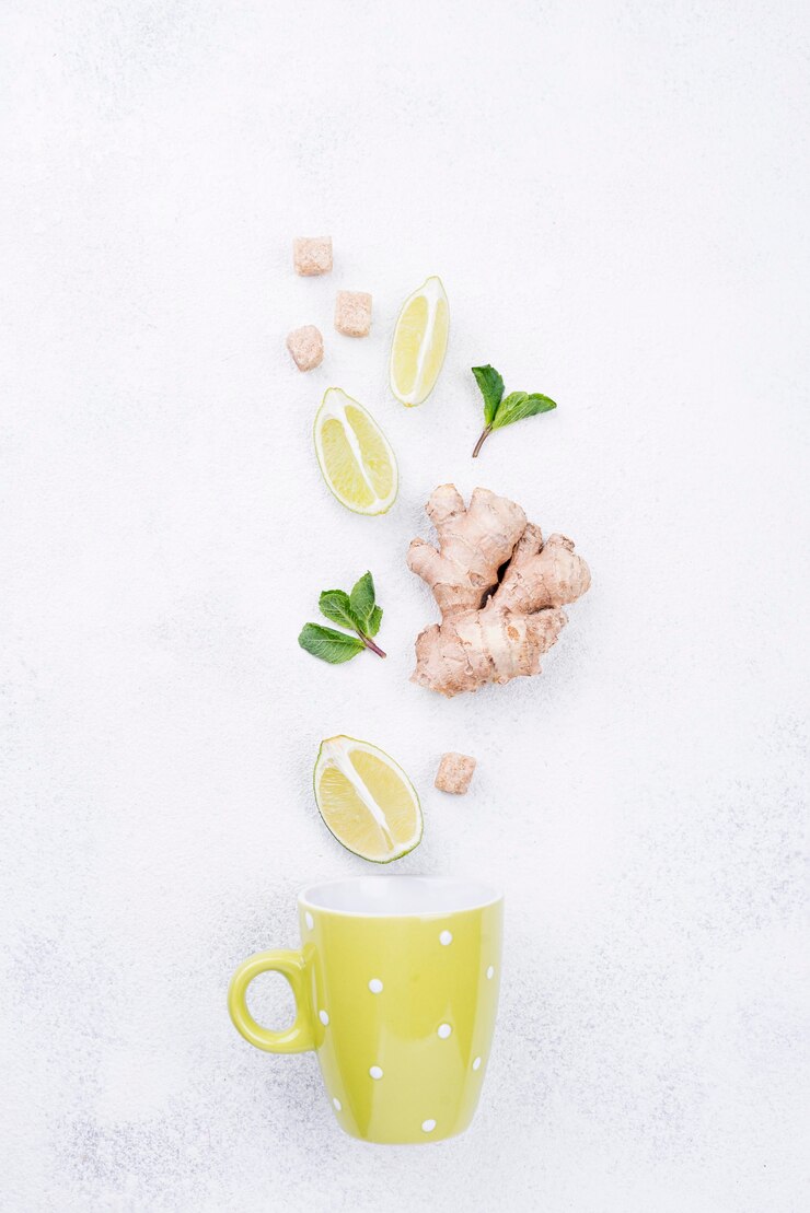 Foto grátis composição minimalista de diferentes ingredientes