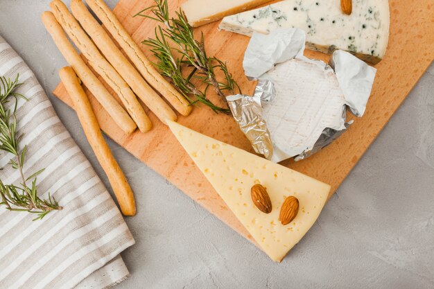 Composição plana queijo leigos