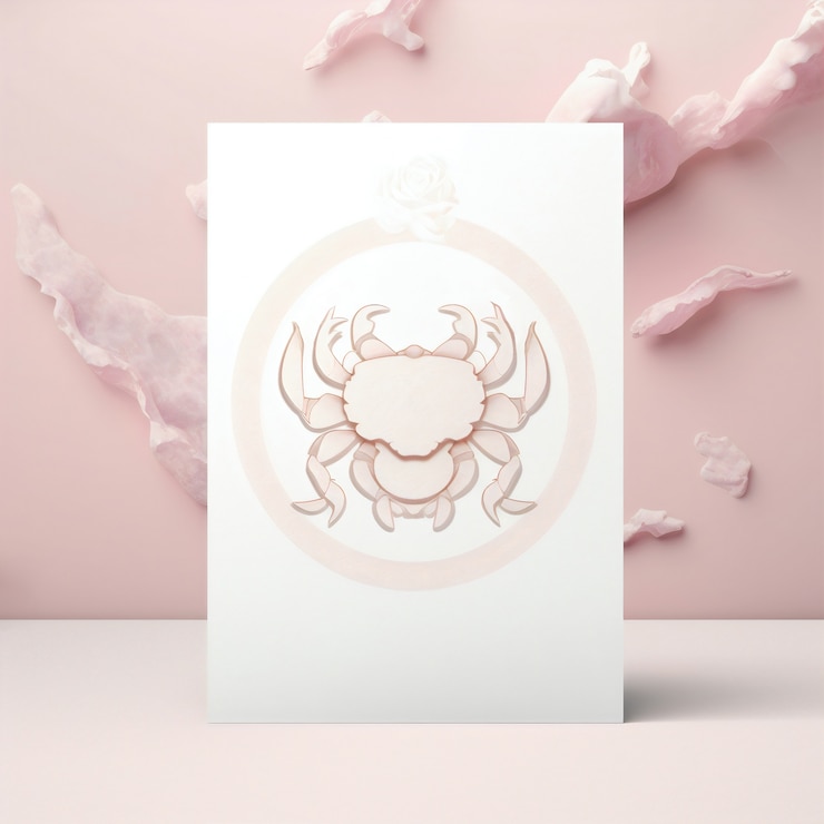 Foto grátis conceito de astrologia com desenho de câncer