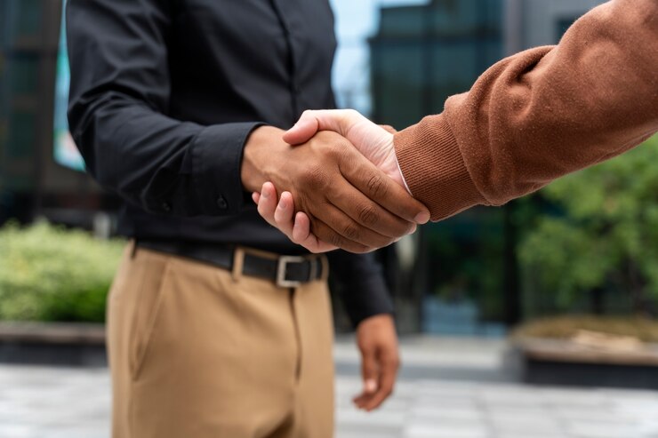 Foto grátis conceito de banner de colegas de trabalho com espaço de cópia